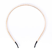 Load image into Gallery viewer, Faux White Decor Pearl Tiara Headband

