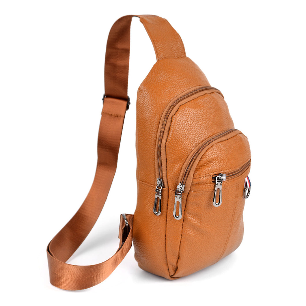 Vegan Leather Crossbody Sling Shoulder Bag - FBG1847