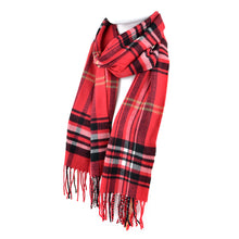 Load image into Gallery viewer, Plaid Cashmere Feel Acrylic Scarves
