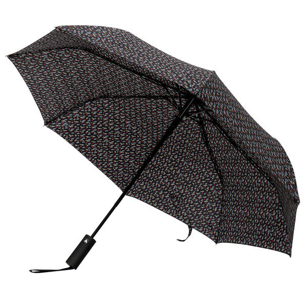Nollia Compact Black with Colorful Bubble Auto-Open Umbrella – 12