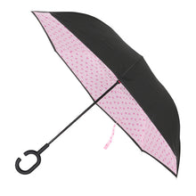 Load image into Gallery viewer, Nollia Flamingo Inside-Out Umbrella – Pink Bird Print, UV Protection &amp; C-Handle
