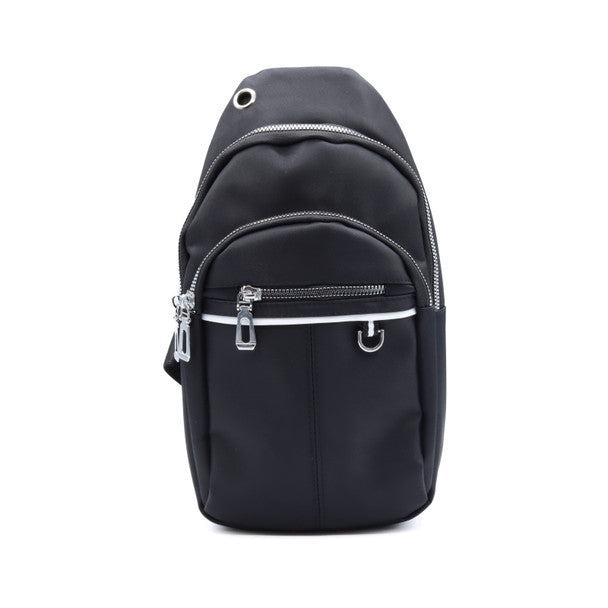 Ladies’ Sport Nylon Sling Bag - Adjustable & Lightweight - With Headset Hole