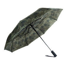 Load image into Gallery viewer, Nollia Compact Leaf Pattern Auto-Open Umbrella – 12&quot; Travel Size, Wind-Resistant &amp; Lightweight
