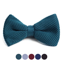 Load image into Gallery viewer, Men&#39;s Solid Knitted Bow Tie
