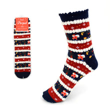 Load image into Gallery viewer, Ladies Christmas Holidays Crew Socks
