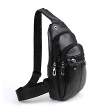 Load image into Gallery viewer, Versatile Vegan Leather Crossbody Sling Bag with Earphone Hole - Hands-Free Music

