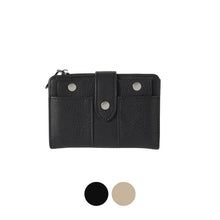 Load image into Gallery viewer, Nollia Ladies Vegan Leather Slim Bifold Wallet –  Black or Tan
