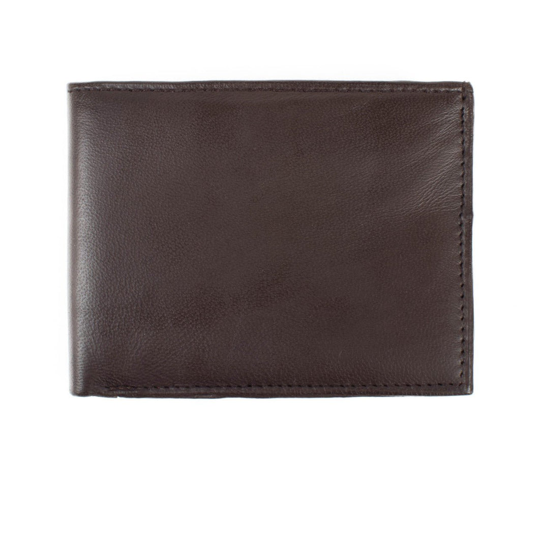Genuine Leather Bi-Fold Wallet