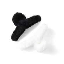 Load image into Gallery viewer, 2 Pack Fur Feel Claw Hair Clip
