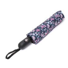 Load image into Gallery viewer, Nollia Compact Pink Floral Auto-Open Umbrella – 12&quot; Travel Size, Wind-Resistant
