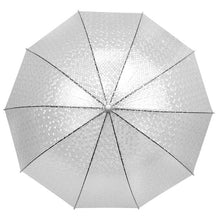 Load image into Gallery viewer, Parquet Polka Dot Premium Clear Umbrella – Auto Open, Slim Handle, 33&quot; Arc
