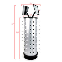 Load image into Gallery viewer, Countertop Rotating Sunglasses Display Rack with 36 Sunglasses &amp; Dual Mirrors
