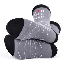 Load image into Gallery viewer, Parquet Men’s Faith Hope Love Novelty Crew Socks
