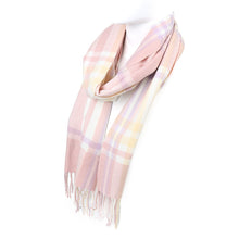 Load image into Gallery viewer, Unisex Plaid Cashmere Feel Winter Scarves

