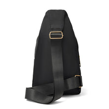 Load image into Gallery viewer, Ladies’ Black Crossbody Sling Bag with Gold Accents – Chic &amp; Functional
