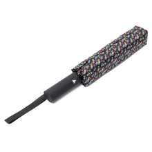 Load image into Gallery viewer, Nollia Compact Black with Colorful Bubble Auto-Open Umbrella – 12&quot; Travel Size, Wind-Resistant
