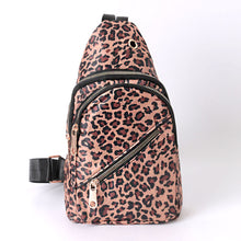 Load image into Gallery viewer, Leopard Print Sling Bag – Fashionable Crossbody for On-the-Go Style
