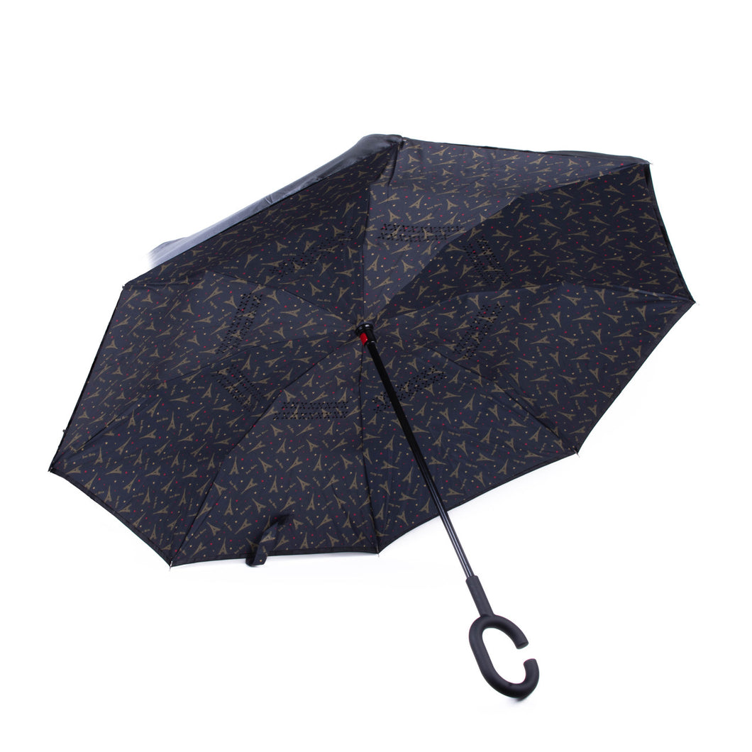 Pattern Reverse Open Inverted Umbrellas