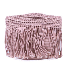 Load image into Gallery viewer, Ladies Woven Fringe Crochet Knit Crossbody Bag
