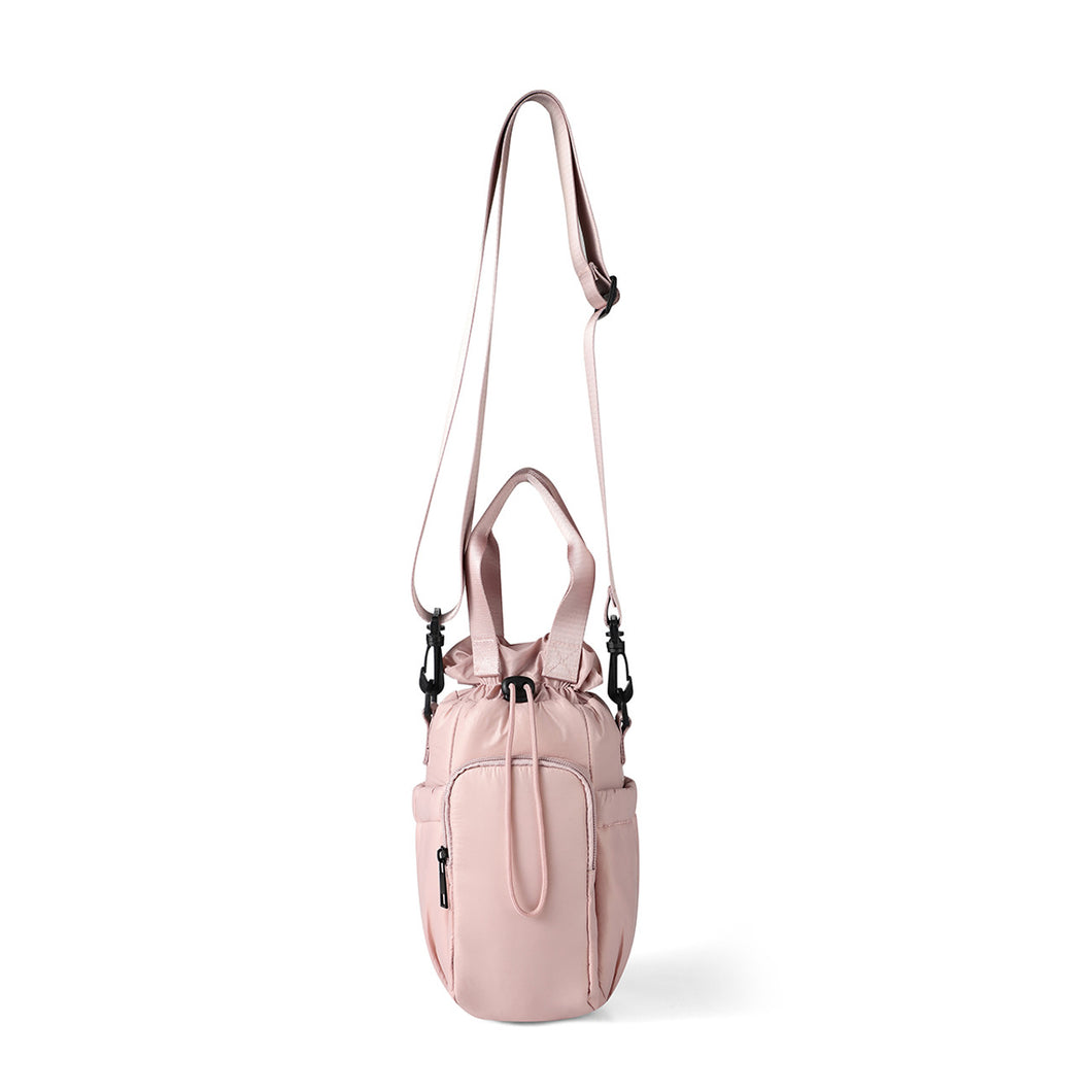 Quilted Nylon Water Bottle Holder - Stylish & Functional Crossbody - 5 Colors