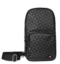 Load image into Gallery viewer, Fashionable Monogram Vegan Leather Sling Bag W/ Adjustable Strap
