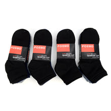 Load image into Gallery viewer, Men&#39;s Quarter-Cut Socks – 6 Pairs, Mixed Colors (2 Black, 2 Navy, 2 Gray)
