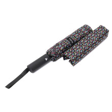 Load image into Gallery viewer, Nollia Compact Black with Colorful Bubble Auto-Open Umbrella – 12&quot; Travel Size, Wind-Resistant
