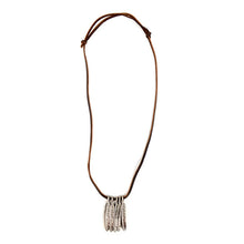 Load image into Gallery viewer, Vintage Unisex Feather Pendant Adjustable Leather Cord Necklace
