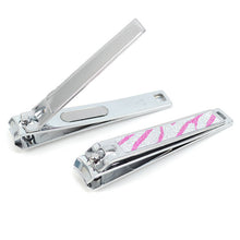 Load image into Gallery viewer, 48-Pack Glitter Nail Clippers with Display Case – Assorted Designs
