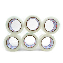 Load image into Gallery viewer, 6-Roll Commercial Grade Clear Packing Tape – 2” Wide – Strong Adhesive for Shipping, Moving &amp; Storage
