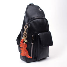 Load image into Gallery viewer, Nollia Bling Crystal Red T-Rex Charm – Sparkly Dinosaur Keychain
