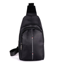 Load image into Gallery viewer, Nylon Crossbody Sling Bag - Adjustable Strap, Multi-Compartment - Black &amp; Navy
