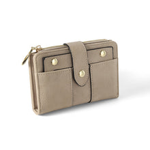 Load image into Gallery viewer, Nollia Ladies Vegan Leather Slim Bifold Wallet –  Black or Tan
