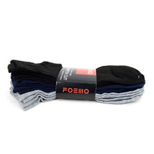 Load image into Gallery viewer, Men&#39;s Quarter-Cut Socks – 6 Pairs, Mixed Colors (2 Black, 2 Navy, 2 Gray)
