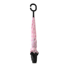 Load image into Gallery viewer, Nollia Flamingo Inside-Out Umbrella – Pink Bird Print, UV Protection &amp; C-Handle
