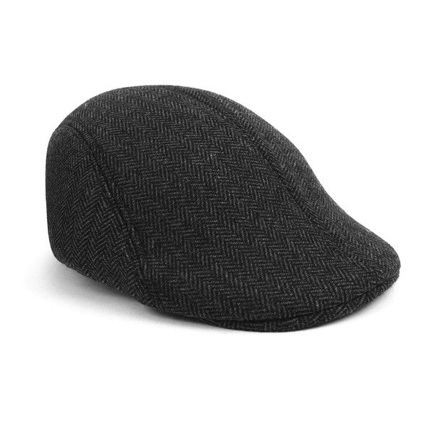 Westend Classic Herringbone Ivy Cap – Fall/Winter Flat Cap (4 Colors)
