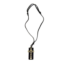 Load image into Gallery viewer, Vintage Unisex Jesus Piece Adjustable Leather Cord Necklace
