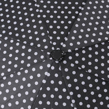 Load image into Gallery viewer, Nollia Compact White Polka Dot Auto-Open Umbrella – 12&quot; Travel Size, Wind-Resistant
