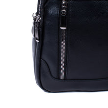 Load image into Gallery viewer, Black PU Leather Anti-Theft Sling Bag – Stylish &amp; Secure
