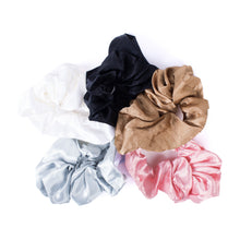 Load image into Gallery viewer, 5pc Satin-feel Hair Scrunch Set
