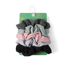 Load image into Gallery viewer, 5pc Corduroy-feel Scrunchie Set
