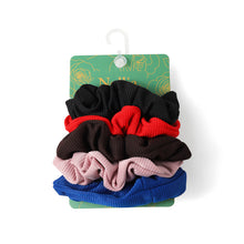 Load image into Gallery viewer, 5pcs Corduroy-feel Scrunchie Set
