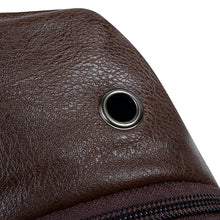 Load image into Gallery viewer, Vegan Leather Sling Bag with Inner Padding and Zipper Compartments
