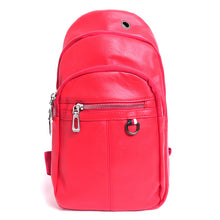Load image into Gallery viewer, Versatile Vegan Leather Crossbody Sling Bag with Earphone Hole - Hands-Free Music
