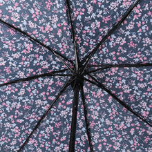 Load image into Gallery viewer, Nollia Compact Pink Floral Auto-Open Umbrella – 12&quot; Travel Size, Wind-Resistant
