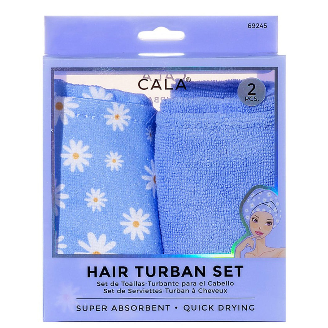 Daisy Quick Dry Hair Turban Shower Cap Set