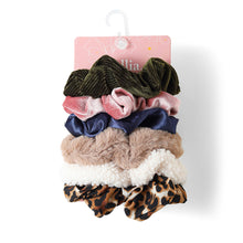 Load image into Gallery viewer, 6pc Mixed Scrunchie Set
