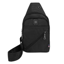 Load image into Gallery viewer, Canvas Crossbody Sling Bag with Headphone Jack – Durable &amp; Stylish
