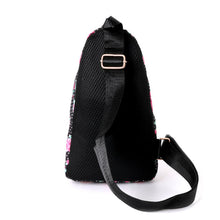 Load image into Gallery viewer, Trendy Floral and Polka Dot Sling Bag with Gold Accents W/  Adjustable Strap

