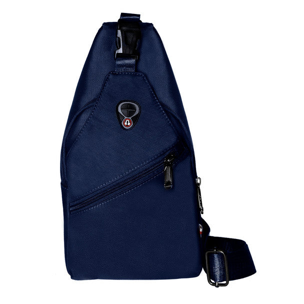 Multi-Compartment Crossbody Sling Bag with Earphone Hole